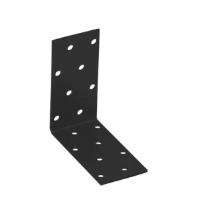 Kątownik montażowy KM 7 czarny 80x80x40x2,0mm (op.10szt)