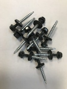 Wkręt farmerski samowiercący z podkładką EPDM GT F2 do blachy do drewna 4,8x35 RAL 7016 (op.250szt)