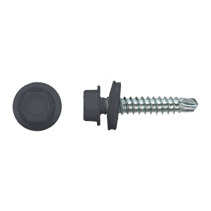 Wkręt sw.farmerski 4,8x55 RAL 7024 z podkł.EPDM 14mm,SW-8 (op.250szt)